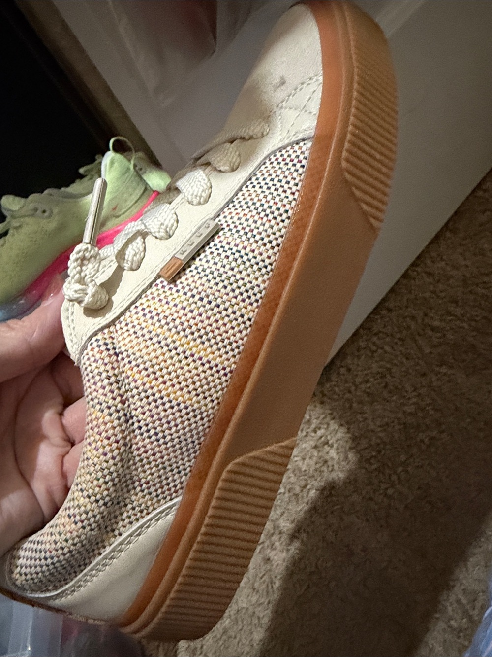 Reef Lay Day Dawn Men's Sneakers in Cream with Tan Accents - Picture 3 of 3